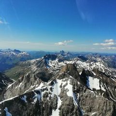 Verortung via Georeferenzierung der Kamera: Aufgenommen in der Nähe von Gemeinde Klösterle, Österreich in 2900 Meter